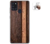 Tumundosmartphone Funda Gel Tpu para Samsung Galaxy A21s diseño Madera 05 Dibujos