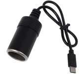 USB C PD Tipo C Macho 12V Toma del cargador Del Coche Cable Step Up