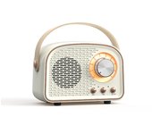 Altavoz Bluetooth retro - Decoración vintage - Altavoz Bluetooth inalámbrico portátil