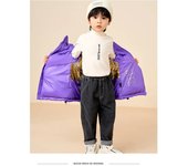 Children's down Jacket Winter New Black Gold Standard Parent-Child White Duck down Men, Girls and Children Thickened Jacket