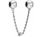 Pandora - Cadena de Seguridad en plata de ley Corazones Ocultos 796457CZ-5