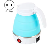 Mini hervidor de agua eléctrico de silicona plegable, tetera silicona portátil, calentador de agua, viaje al aire libre, hogar, camping, tetera de agua, té, café, 0.6L, 600W, 3 colores a elegir.
