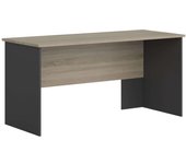 Mesa de Escritorio Oficina Nibis Industrial Color Roble Sonoma y Gris Antracita 160 cm