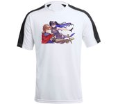 MERCHANDMANIA CAMISETA TÉCNICA FRANJA MANGAS NEGRA Unnamed Memory isekai magia bruja anime serie tshirt