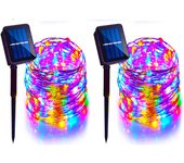 4Pack 400 LED Solar Light Outdoor Lamp String Lights For Holiday Christmas Party Waterproof Fairy Lights Garden Garland