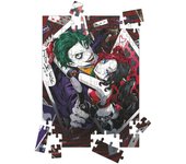 Puzle 100 efecto 3d joker y harley quinn manga universo dc