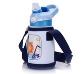 400ML Children Thermos Water Bottle Kids Thermos Mug Baby Duck Billed Straw 316 Stainless Steel Vacuum Flasks Tumbler Thermo Cup