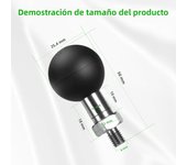 FANAUE Mounts Adapter 1 inch ball mount m8 m10x1.25 post bracket holl phone holder on Motorcycles mirror B Size 1" For RAM Mount