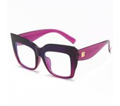 Oversized Square Women's Glasses Frames Fashion Blue Anti Blue Light Eyeglasses Optical Lenses Female Luxury Brand Big Eyewear