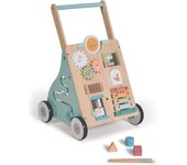 MS Montessori MIMO - MONTI - MAXI - Andador de madera para bebés - Carrito correpasillos con juguetes y actividades para los primeros pasos - Caminador para bebé +12 meses