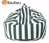 OTAUTAU Outdoor Bean Bag Pouf Cover Without Filler Waterproof Puff Salon Beach Garden Beanbag Chair Corner Seat Puf Sac DD046