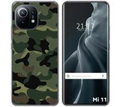Tumundosmartphone Funda Gel Tpu para Xiaomi Mi 11 5G diseño Camuflaje Dibujos