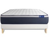 Pack colchón Actiflex max 135x190cm + Somier multiláminas, Muelles ensacados y espuma viscoelástica, 3 zonas de confort