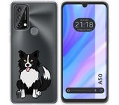 Funda Silicona Transparente para Blackview A50 diseño Perros 01 Dibujos