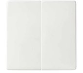 CABLEPELADO Tecla doble para mecanismos de mando Simon 82 | Tecla doble interruptor conmutador | ?82026-30 | Apto para superficie y empotrar | Dimensiones: 55x55 mm | Color Blanco