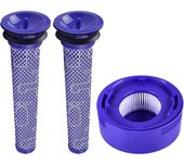 Paquete de 3 Filtros de repuesto para aspiradora inalámbrica Dyson V8 y V7, Paquete Familiar