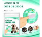 Pet Teeth Cleaning Disposable Finger Cot Wet Wipes Remove Tartar Cochlear Cleaning for Cat Dog Toothbrush Oral Care Finger Cover