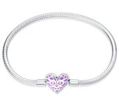 Original Bracelet 925 Silver Colorful Love Zircon Women's Jewelry Romantic Valentine's Day Gift