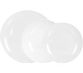 La Mediterránea - Vajilla 12 piezas redondas Opal Whom - Resistente a rayones, elegante y versátil