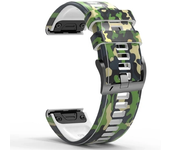 26 22MM Watchband Straps For Garmin Fenix 7 7X Pro 47 51mm 6 6X Pro 5 5X Plus Epix 2 Camo Silicone QuickFit Smartwatch Wristband