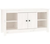 Mueble TV combinadoMueble para TV de madera maciza de pino blanco 103x36,5x52 cm