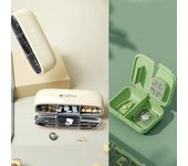 Portable Medicine Cutter Precise Medicine Cutting Scissors Medicine Splitter Tablet Splitting Home Travel Portable Medicine Box