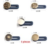 5/20PCs magic metal button extender for pants jeans free sewing adjustable retractable waist extenders button waistband expander