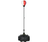 SPORTNOW Pelota de Boxeo, Saco de Boxeo 147-165 cm Entrenador de Boxeo de Pie de Altura Regulable, Pelota de Boxeo de pie para Entrenamiento, Ejercicio, Negro