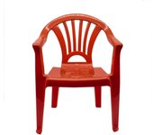 C.A - Silla de plástico para niños, ideal para jardín, terraza, patio y camping - Altura Total 49.5 cm