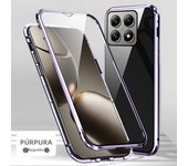 360 Double Sided Magnetic Adsorption Metal Bumper Glass Case for Xiaomi 14T 13TPro 5G Poco X6 X5 Pro M3 Redmi Note14 13 Pro Plus