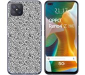 Tumundosmartphone Funda Gel Tpu para Oppo Reno 4Z 5G diseño Letras Dibujos