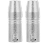 Adaptador XLR a 1/8" (2 unidades), conector XLR de 3 pines macho a conector hembra de 3,5 mm, accesorio de audio