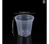 Home Garden Round Planter Pot Orchid Nursery Container Planter Container Transparent Orchid Container Round Starting Pot
