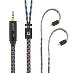 KBEAR ST16 Plus 5N OCC Silver-Plated Wire 2m IEM Cable QDC Balanced Replaceable Cable Earbuds Earphone Connector For KZ ZS12 PRO