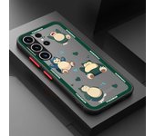 Shockproof Case For Samsung S23 S22 Ulrta 5G S21 FE S20 Plus S10e Soft Edge Matte PC Phone Cover Pokemons Pikachu Cartoon