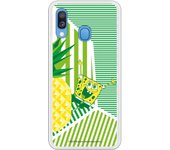 Funda original compatible con Samsung Galaxy A20E - Bob Esponja Franjas Verdes