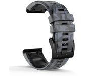 26 22mm Camo Silicone Quick Release Strap For Garmin Fenix 5 5X 6 6X Pro 7 7X Enduro 2 945 Quick fit Smartwatch Band Bracelet