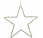 Gerimport Estrella Decoración Navidad Elegante - 225 Microleds Cálido - Interior 36 Cm