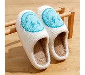 Women Super Cute Lightning Smile Face Slippers House Funny Ladies Casual Footwear Winter Shoes Fluffy Slides for Home