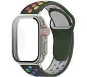 Case+Silicone Band For Huawei Watch Fit 3 Change to ultra 49mm Tempered Glass cover Protector with screen for Huawei fit 3 Strap