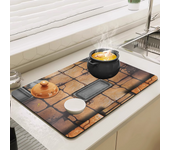 HeroQuest with Stitched New Super Absorbent Coffee Dish Kitchen Absorbent Draining Mat Drying Mat Quick Dry Bathroom Placemat