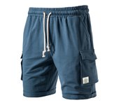 2024 nuevos pantalones cortos de verano para hombres, pantalones cortos deportivos y de ocio con cintura elástica y lazo, ropa exterior de talla europea, pantalones de cinco cuartos