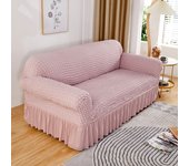 High elastic bubble grid sofa cover 1/2/3/4 with skirt hem, all season universal pet anti dirt