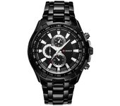 CURREN-Reloj analógico de Maple inoxidable para hombre, accesorio de pulsera de cuarzo resistant to Agua with calendar, complemente Masculino Deportivo de marca de lujo con diseño Militar, 8023