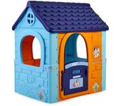 FEBER - Bluey Fantasy House, casita Infantil de Juegos con Puerta abatible, para Jugar al Aire Libre o en casa, casa Resistente y de facil Montaje, para niños de 2 a 6 años, Famosa (FEU11000)