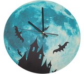 Reloj de pared con forma de Luna brillante, resistente al agua, Castillo de Luna de 30cm, reloj colgante, decoración para el hogar y el dormitorio