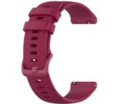 Ociodual Correa Compatible con Samsung Galaxy Watch Gear, Compatible con Amazfit GTR 2-2e-3-3pro-4, correa de 22mm color Burdeos, longitud: 92mm-120mm, Silicona deporte