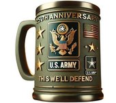 Taza 3D conmemorativa del 250.º aniversario militar, creativa taza de café hecha a mano del Cuerpo de Marines, regalo de temática militar para veteranos, Ejército, Marina, Fuerza Aérea (Marina)