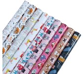 Wrapping Paper Sheets,Pet Pattern Birthday Party Wrapping Paper 9Pcs,Present for Kids