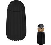 Dispensador de Palillos de Dientes, Dispensador Automático de Palillos, Soporte para Palillos de Dientes, Automática Emergente, para Oficinas, Restaurantes, Bares, Cafeterías, Hoteles, Bodas (Negro)